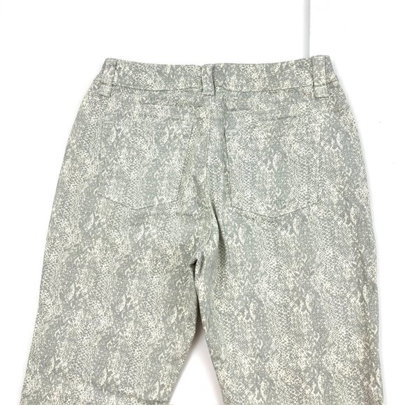 Lee Slender Secret Lower on the waist Women size 12 Beige Gray Snake Print Jeans - Picture 4 of 4
